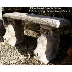 Stone Horse Bench